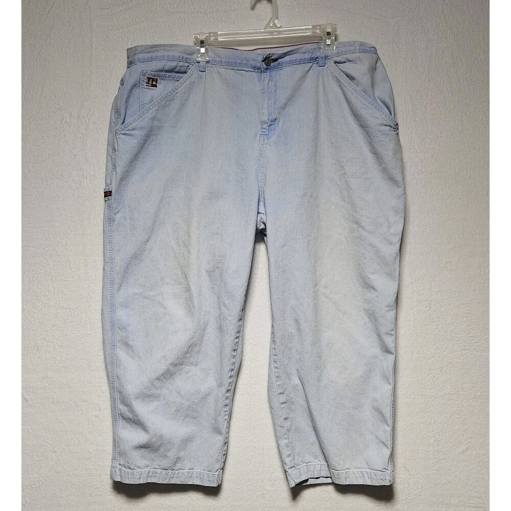 Vintage Y2K Tommy Hilfiger Jeans‎ Womens Plus SZ 22 crop Baggy Skater Boxy